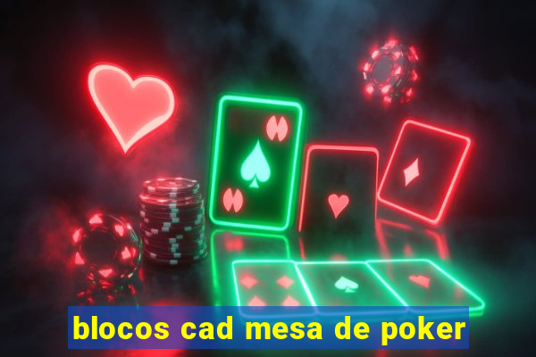 blocos cad mesa de poker